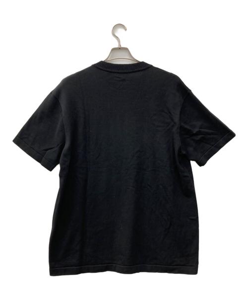 LOUIS VUITTON（ルイ ヴィトン）LOUIS VUITTON (ルイ ヴィトン) シグネチャーショートスリーブ ニット ブラック サイズ:Lの古着・服飾アイテム