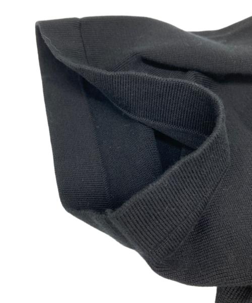 LOUIS VUITTON（ルイ ヴィトン）LOUIS VUITTON (ルイ ヴィトン) シグネチャーショートスリーブ ニット ブラック サイズ:Lの古着・服飾アイテム