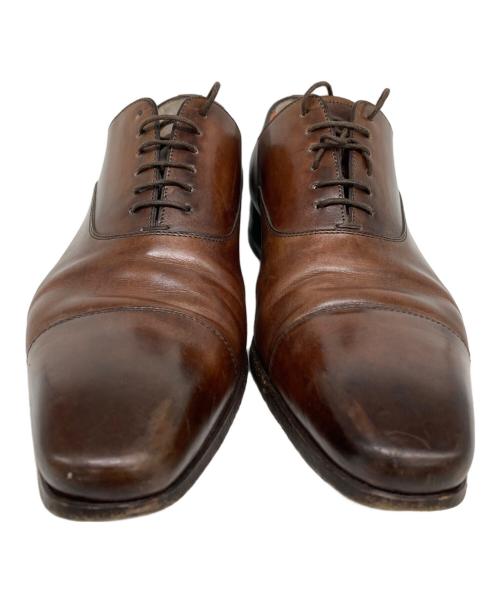 Santoni（サントーニ）Santoni (サントーニ) ストレートチップシューズ ブラウン サイズ:8 1/2の古着・服飾アイテム