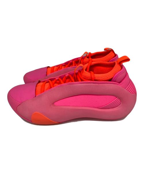 adidas（アディダス）adidas (アディダス) ハーデン ボリューム8 ピンク×オレンジ サイズ:28cmの古着・服飾アイテム