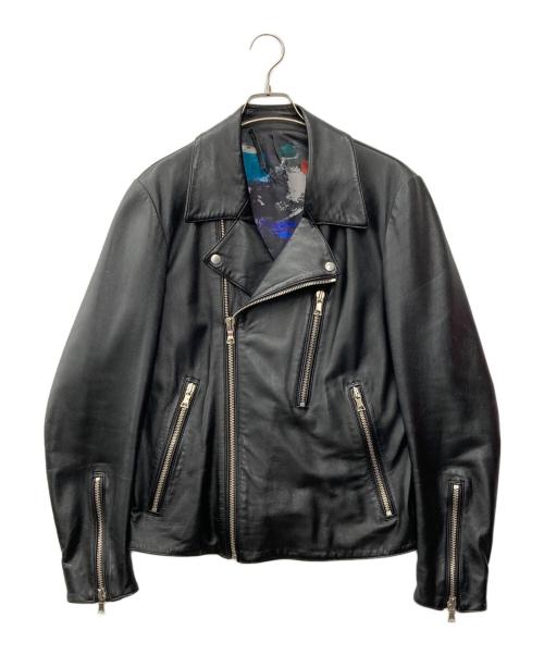 PAUL SMITH（ポールスミス）PAUL SMITH (ポールスミス) ラムレザージャケット ブラック サイズ:Lの古着・服飾アイテム