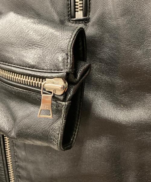 PAUL SMITH（ポールスミス）PAUL SMITH (ポールスミス) ラムレザージャケット ブラック サイズ:Lの古着・服飾アイテム