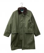 Barbourバブアー）の古着「BURGHLEY」｜オリーブ×ブラウン