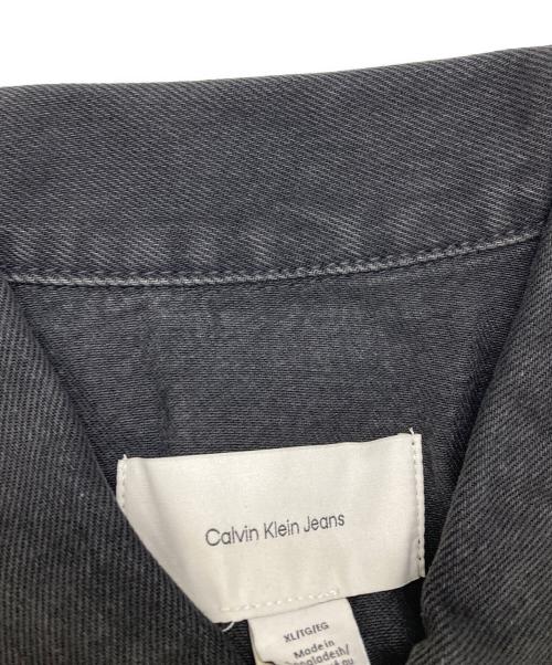 Calvin Klein（カルバンクライン）Calvin Klein (カルバンクライン) クラシックトラッカージャケット ブラック サイズ:XLの古着・服飾アイテム