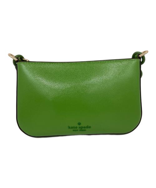 Kate Spade（ケイトスペード）Kate Spade (ケイトスペード) マディソン レジン チェーンポシェット グリーンの古着・服飾アイテム