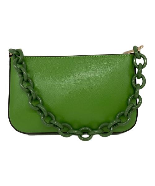 Kate Spade（ケイトスペード）Kate Spade (ケイトスペード) マディソン レジン チェーンポシェット グリーンの古着・服飾アイテム