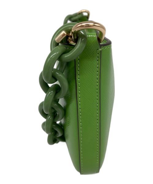 Kate Spade（ケイトスペード）Kate Spade (ケイトスペード) マディソン レジン チェーンポシェット グリーンの古着・服飾アイテム