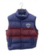 Rugby Ralph Laurenラグビーラルフローレン）の古着「ダウンベスト」｜ネイビー×ブラウン