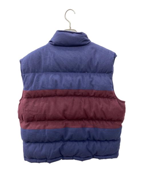 Rugby Ralph Lauren（ラグビーラルフローレン）Rugby Ralph Lauren (ラグビーラルフローレン) ダウンベスト ネイビー×ブラウン サイズ:XLの古着・服飾アイテム
