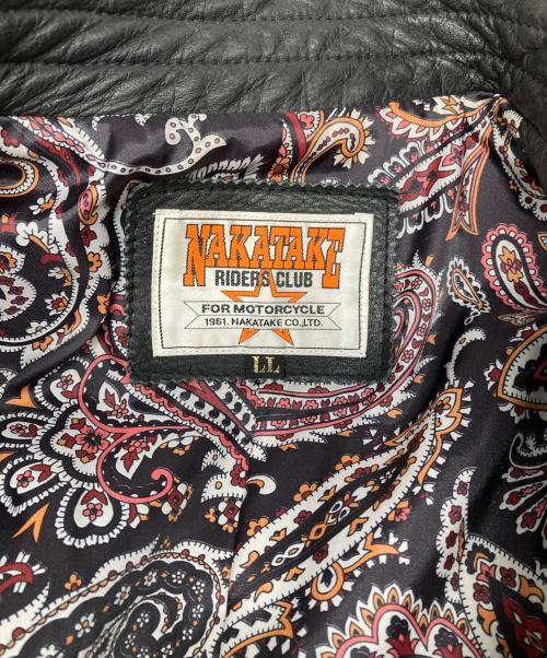 NAKATAKE（ナカタケ）NAKATAKE (ナカタケ) HARLEY-DAVIDSON (ハーレーダビッドソン) レザージャケット ブラック サイズ:LLの古着・服飾アイテム