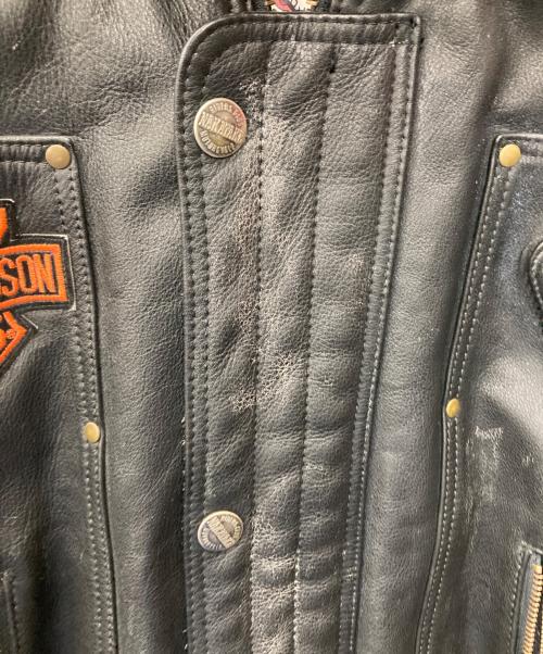 NAKATAKE（ナカタケ）NAKATAKE (ナカタケ) HARLEY-DAVIDSON (ハーレーダビッドソン) レザージャケット ブラック サイズ:LLの古着・服飾アイテム