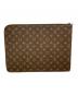 LOUIS VUITTON (ルイ ヴィトン) ポッシュ・ドキュマン ブラウン：35000円