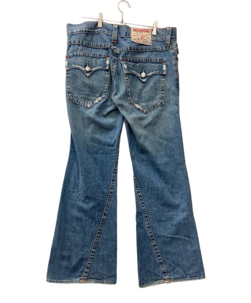 TRUE RELIGION（トゥルー レリジョン）TRUE RELIGION (トゥルー レリジョン) フレアデニムパンツ ブルー サイズ:91cm(W36)の古着・服飾アイテム