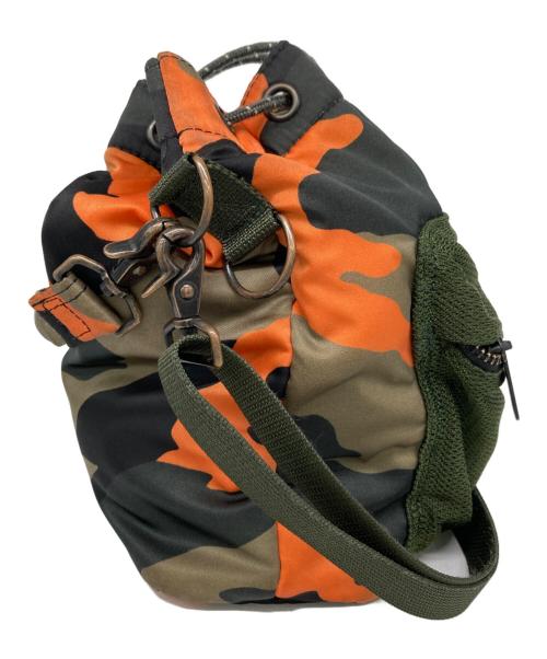 PORTER（ポーター）PORTER (ポーター) バルーンサックメッシュ オリーブ オレンジの古着・服飾アイテム
