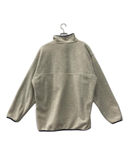 Patagonia（パタゴニア）Patagonia (パタゴニア) シンチラスナップTプルオーバー ベージュ×ネイビー サイズ:Lの古着・服飾アイテム
