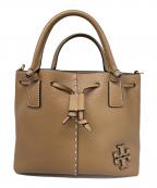 TORY BURCHトリーバーチ）の古着「MCGRAW SMALL DRAWSTRING SATCHEL」｜ベージュ
