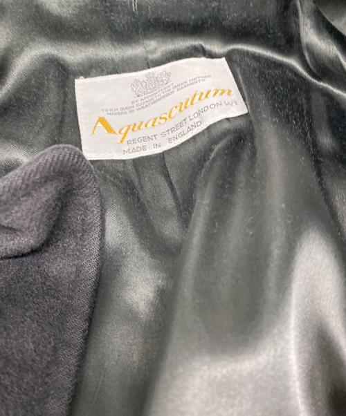 Aquascutum（アクアスキュータム）Aquascutum (アクアスキュータム) カシミヤコート ブラック サイズ:Ｍの古着・服飾アイテム
