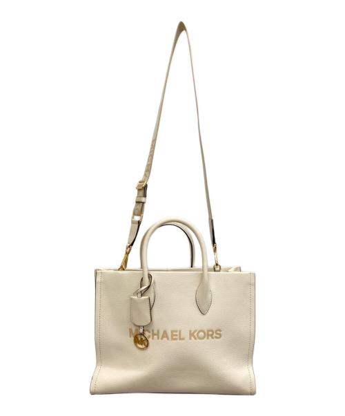 MICHAEL KORS（マイケルコース）MICHAEL KORS (マイケルコース) 2WAYバッグ ベージュの古着・服飾アイテム