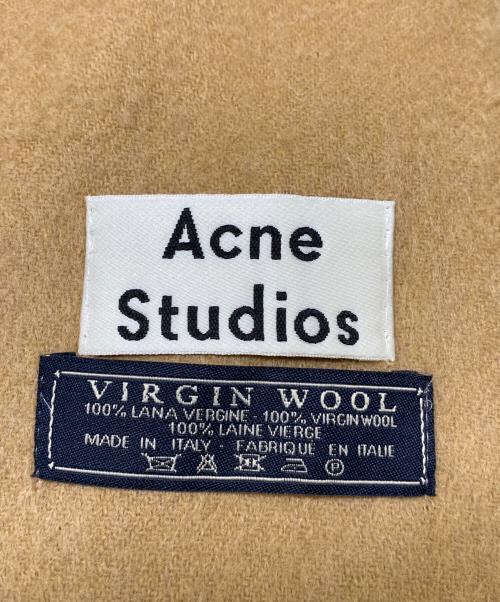 Acne studios（アクネ ストゥディオズ）Acne studios (アクネ ストゥディオズ) ラムウールマフラー ブラウンの古着・服飾アイテム