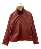 BURBERRY BLACK LABELバーバリーブラックレーベル）の古着「ライナー付レザージャケット」｜ブラウン