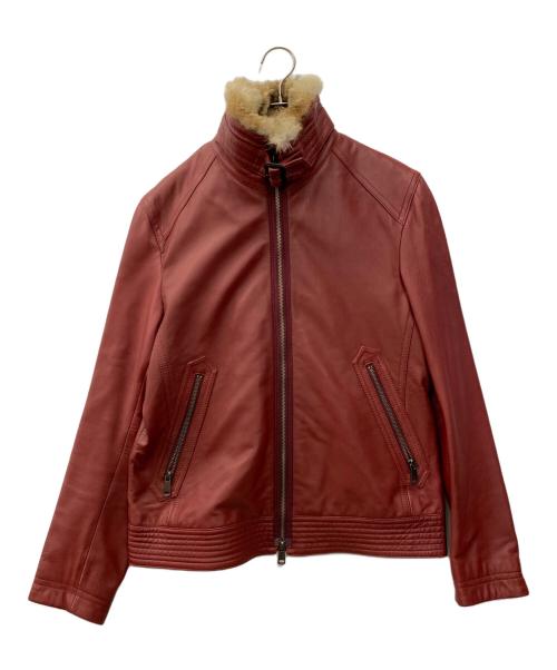 BURBERRY BLACK LABEL（バーバリーブラックレーベル）BURBERRY BLACK LABEL (バーバリーブラックレーベル) ライナー付レザージャケット ブラウン サイズ:Lの古着・服飾アイテム