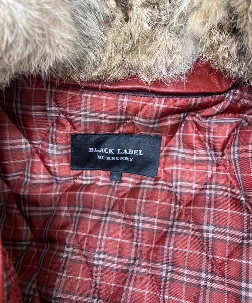 BURBERRY BLACK LABEL（バーバリーブラックレーベル）BURBERRY BLACK LABEL (バーバリーブラックレーベル) ライナー付レザージャケット ブラウン サイズ:Lの古着・服飾アイテム