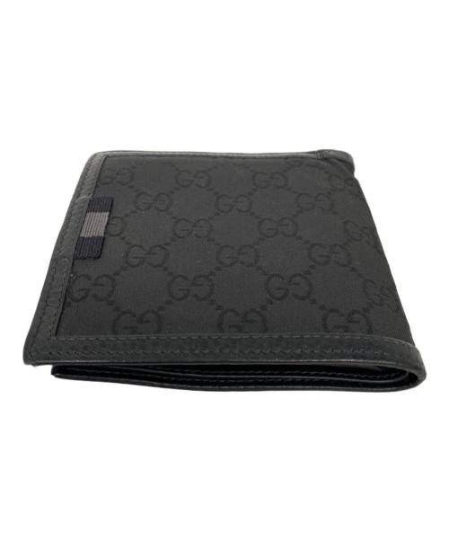 GUCCI（グッチ）GUCCI (グッチ) 2つ折り財布 ブラックの古着・服飾アイテム