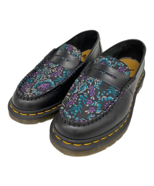 Dr.Martens（ドクターマーチン）Dr.Martens (ドクターマーチン) フローラルジャガード ブラック サイズ:UK5の古着・服飾アイテム
