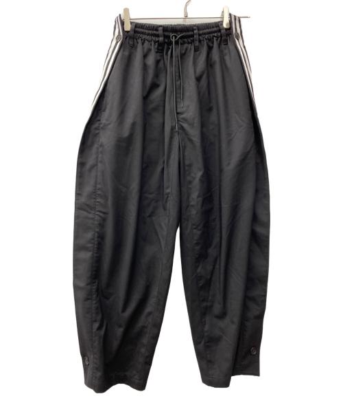 adidas（アディダス）adidas (アディダス) Y-3 (ワイスリー) ワイドトラックパンツ ブラック サイズ:XSの古着・服飾アイテム