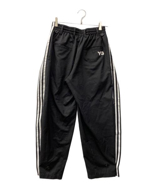 adidas（アディダス）adidas (アディダス) Y-3 (ワイスリー) ワイドトラックパンツ ブラック サイズ:XSの古着・服飾アイテム