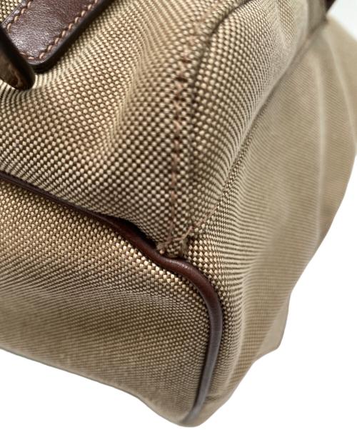 PRADA（プラダ）PRADA (プラダ) キャンバスリュック LOGO JACQUARD ベージュの古着・服飾アイテム