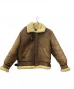 US SHEEPSKINUSシープスキン）の古着「B-3ムートンジャケット」｜ブラウン