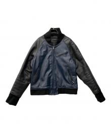 Liugoo Leathers（リューグーレザーズ）の古着「レザージャケット」｜ネイビー