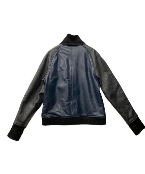 Liugoo Leathers（リューグーレザーズ）Liugoo Leathers (リューグーレザーズ) レザージャケット ネイビー サイズ:LLの古着・服飾アイテム
