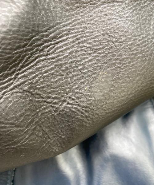 Liugoo Leathers（リューグーレザーズ）Liugoo Leathers (リューグーレザーズ) レザージャケット ネイビー サイズ:LLの古着・服飾アイテム