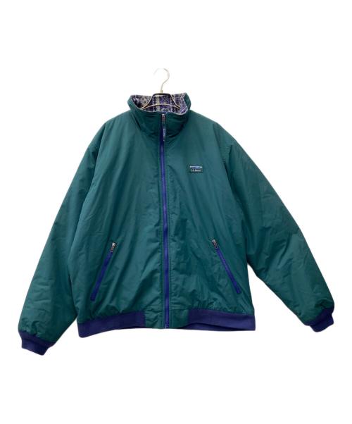 L.L.Bean（エルエルビーン）L.L.Bean (エルエルビーン) ウォームアップジャケット グリーン×ネイビー サイズ:XLの古着・服飾アイテム