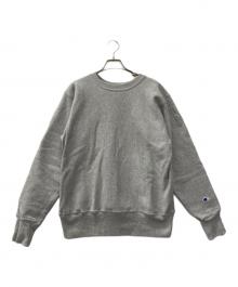 Champion（チャンピオン）の古着「リバースウィーブクルーネックスウェットシャツ」｜グレー