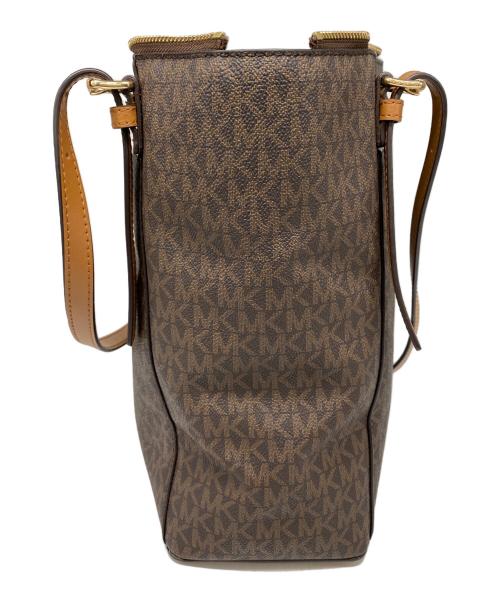 MICHAEL KORS（マイケルコース）MICHAEL KORS (マイケルコース) VOYAGER LG EW TZ TOTE ブラウンの古着・服飾アイテム