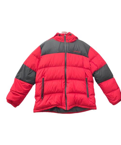 Quiksilver（クイックシルバー）Quiksilver (クイックシルバー) ダウンジャケット レッド×ブラック サイズ:Lの古着・服飾アイテム