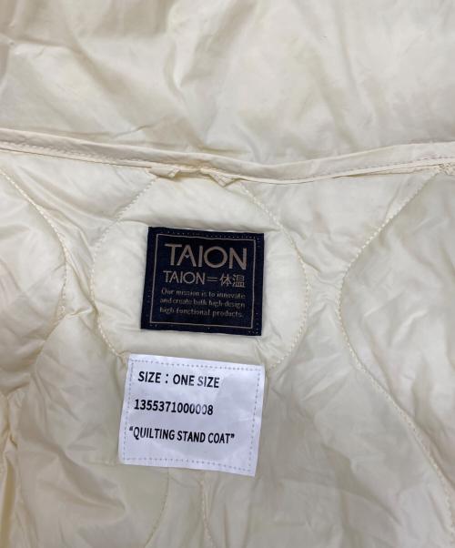 TAION（タイオン）TAION (タイオン) FREAK'S STORE (フリークスストア) ダウンジャケット ベージュ サイズ:1の古着・服飾アイテム