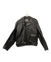 Aero LEATHER（エアロレザー）の古着「ダブルライダースジャケット」｜ブラック
