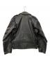 Aero LEATHER (エアロレザー) ダブルライダースジャケット ブラック サイズ:42：70000円