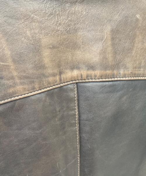 Schott（ショット）Schott (ショット) レザーベスト ブラウン サイズ:Lの古着・服飾アイテム