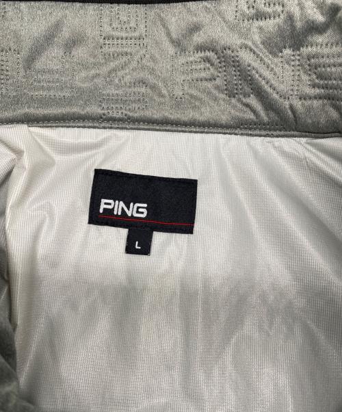 PiNG（ピン）PiNG (ピン) ソニックキルト防風撥水中綿ブルゾン グレー サイズ:Lの古着・服飾アイテム