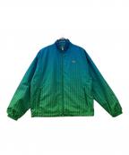 LACOSTEラコステ）の古着「バックプリントモノグラムトラックジャケット」｜グリーン×ブルー