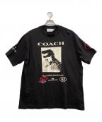 COACHコーチ）の古着「ダイナソー コラージュ」｜ブラック