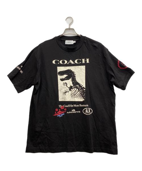 COACH（コーチ）COACH (コーチ) ダイナソー コラージュ ブラック サイズ:Ｍの古着・服飾アイテム