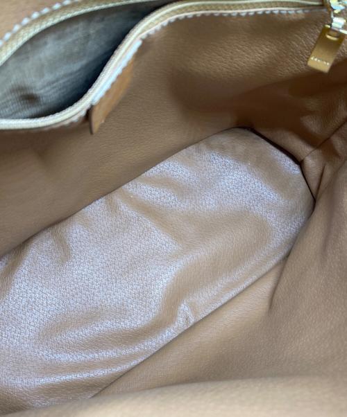 CELINE（セリーヌ）CELINE (セリーヌ) 2WAYバッグ ベージュ×ブラウンの古着・服飾アイテム