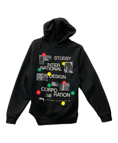 stussy（ステューシー）stussy (ステューシー) プルオーバーパーカー ブラック サイズ:Ｍの古着・服飾アイテム