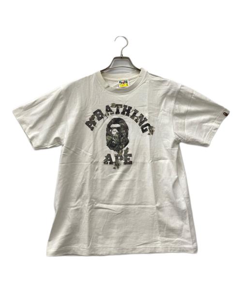 A BATHING APE（アベイシングエイプ）A BATHING APE (アベイシングエイプ) 半袖カットソー ホワイト サイズ:Ｍの古着・服飾アイテム